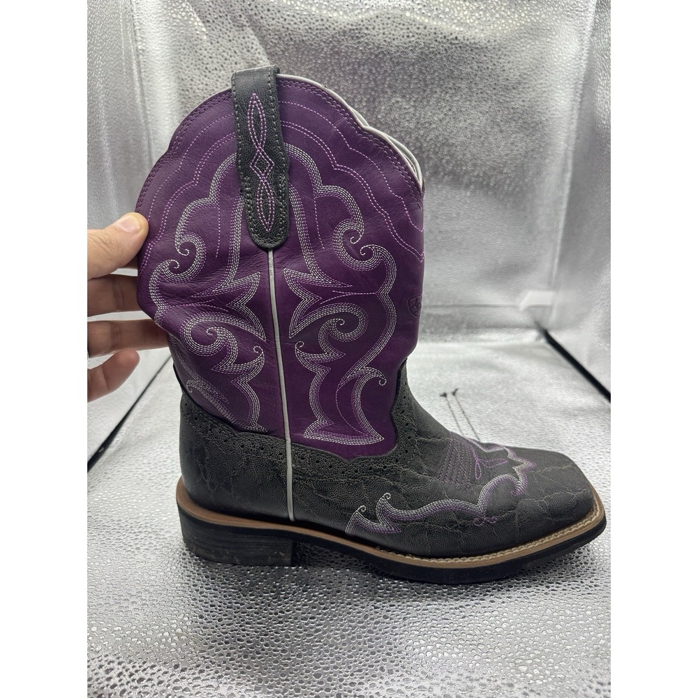 Ariat Women Boots Purple And Black Western Style Size 9B - Picture 4 of 8